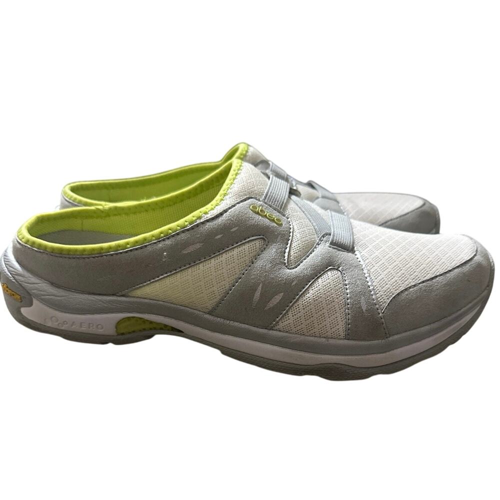 ABEO Aero Alcor mule White/Lime Vibram Comfort Sport Walking Hiking Shoes ortho